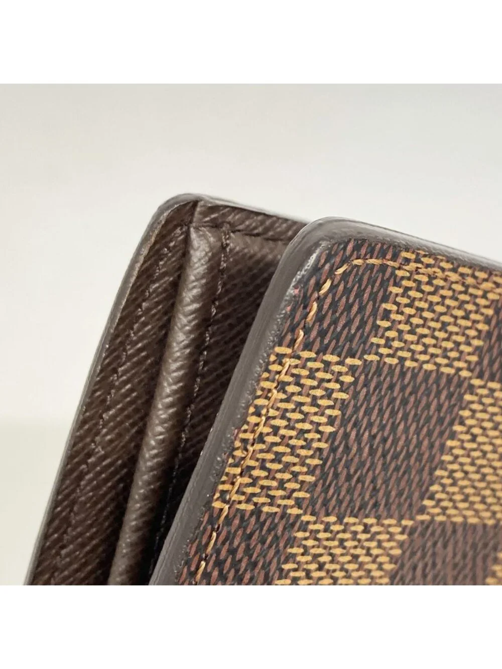 Louis Vuitton Wallet Damier Portefeuille Brazza Ebene